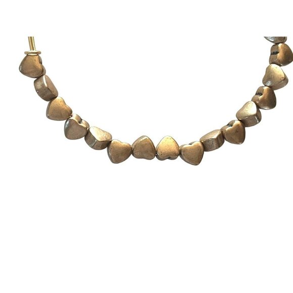 Alex and Ani Heart Beaded Gold Bangle Bracelet Valentines - Picture 3 of 5